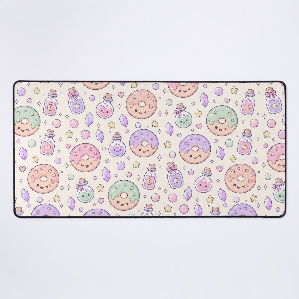 Item preview, Kawaii Potion Donut Pastel Pattern designed and sold by Soft Berry Studio.