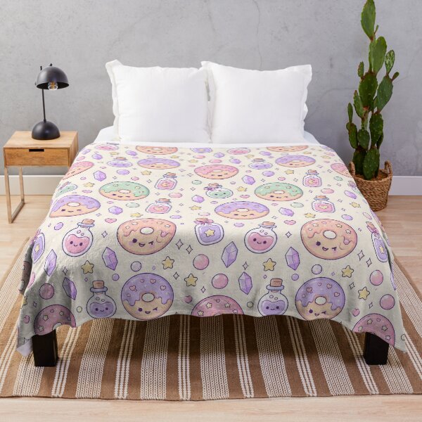 Item preview, Kawaii Potion Donut Pastel Pattern designed and sold by Soft Berry Studio.