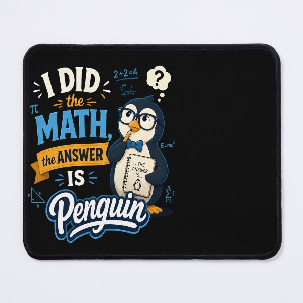 Item preview, I Did the Math The Answer Is Penguin Funny Math Teacher Design designed and sold by CalmDownZone ⭐️⭐️⭐️⭐️⭐️.