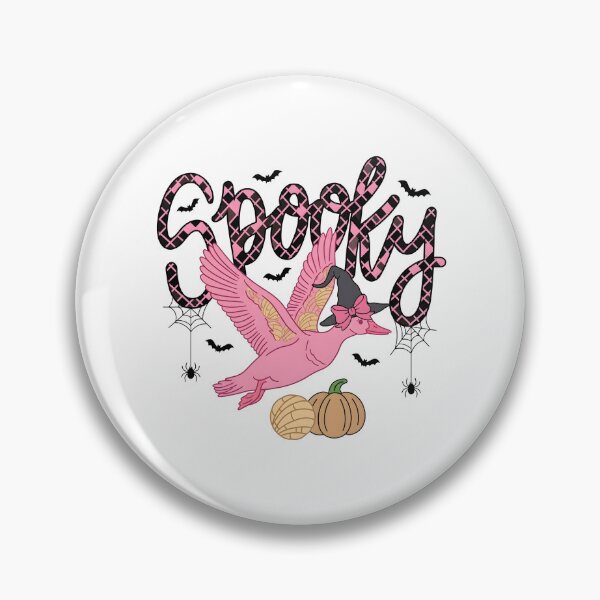 Item preview, Pink Duck Witch Halloween Spooky Pan Dulce designed and sold by KroghDs.