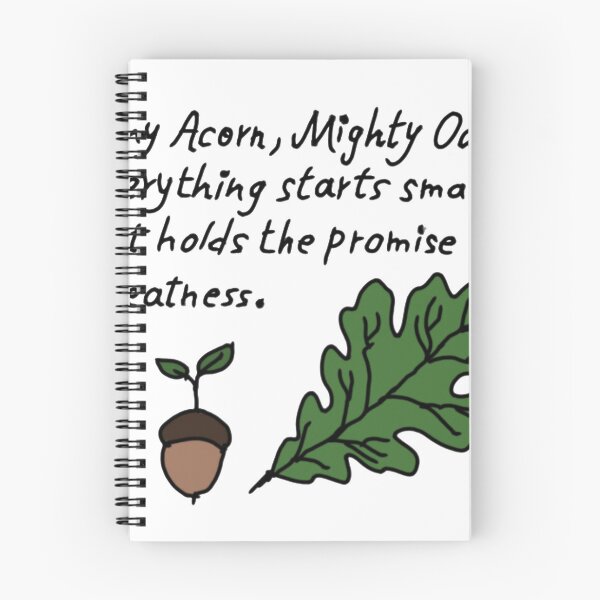 Item preview, Tiny Acorn Mighty Oak - Inspirational Nature designed and sold by Polinatrshop.