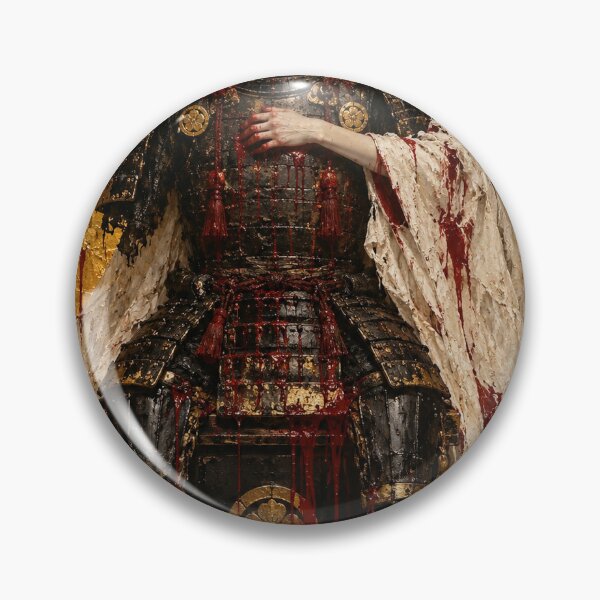 Item preview, Ivory-Robed Woman with Black and Gold Samurai Armor designed and sold by MouradStudio.