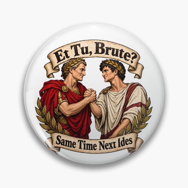 Item preview, Et Tu Brute Same Time Next Ides - Funny Julius Caesar History Meme designed and sold by Neurospicy Trolls.