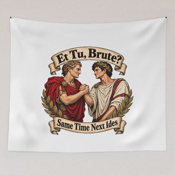 Item preview, Et Tu Brute Same Time Next Ides - Funny Julius Caesar History Meme designed and sold by Neurospicy Trolls.