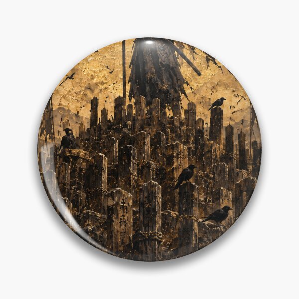 Item preview, Bowed Samurai with Black Birds and a Golden Disc designed and sold by MouradStudio.