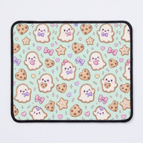 Item preview, Kawaii Ghost Cookie Pastel Pattern designed and sold by Soft Berry Studio.