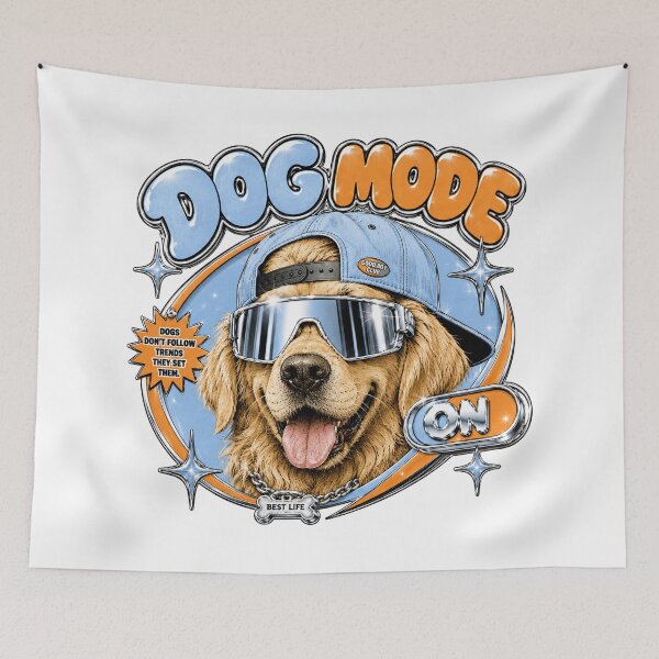 Item preview, Y2K Dog Mode On T-Shirt Cute Retro Puppy Aesthetic designed and sold by BeardWave.
