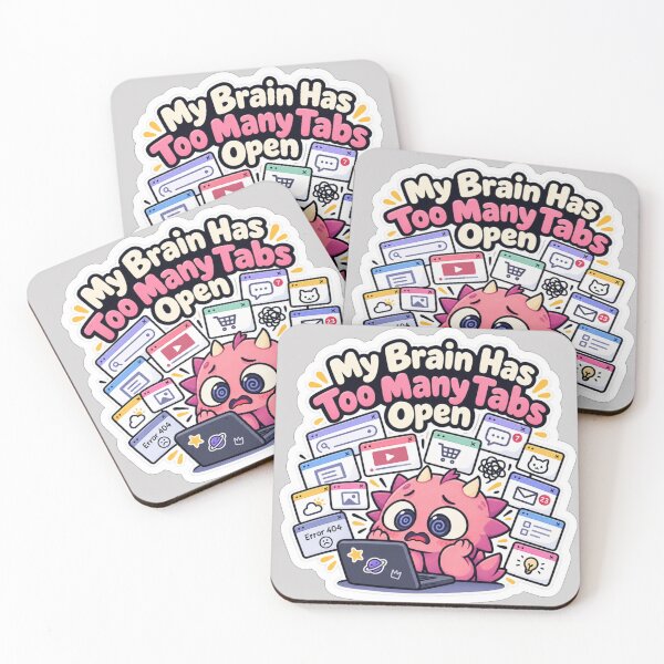 Item preview, My Brain Has Too Many Tabs designed and sold by NovaToons.