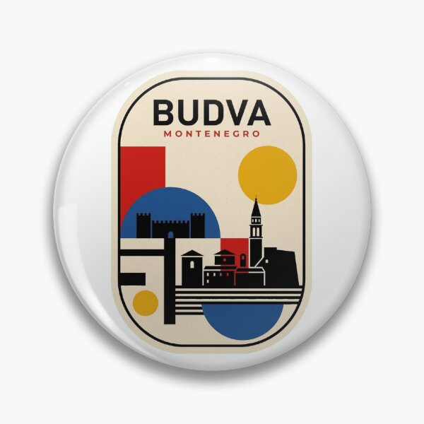 Item preview, Retro Budva Bauhaus Geometric Skyline designed and sold by k3rstman1.