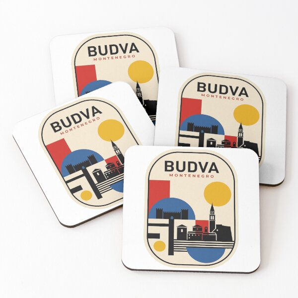 Item preview, Retro Budva Bauhaus Geometric Skyline designed and sold by k3rstman1.
