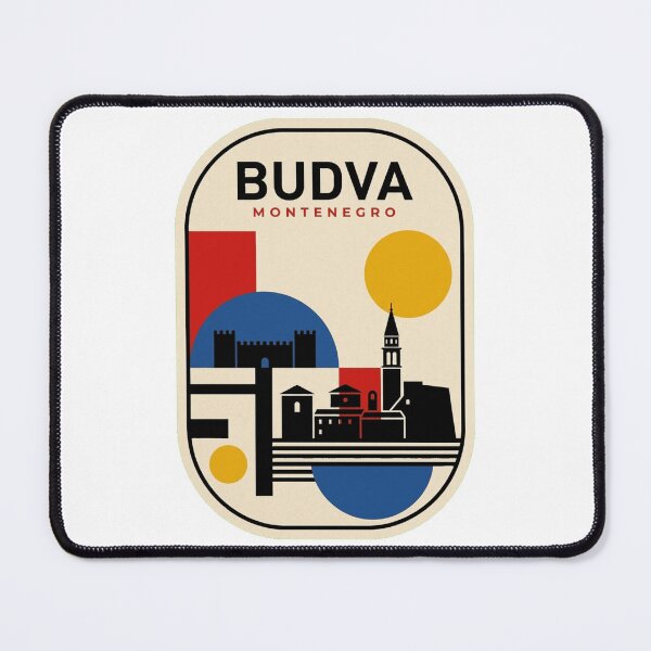 Item preview, Retro Budva Bauhaus Geometric Skyline designed and sold by k3rstman1.