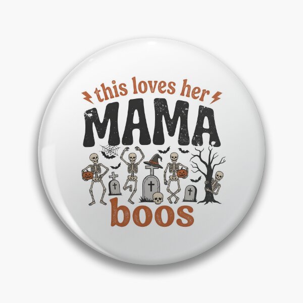 Item preview, This Mama Loves Her Boos Skeletons Halloween designed and sold by KroghDs.