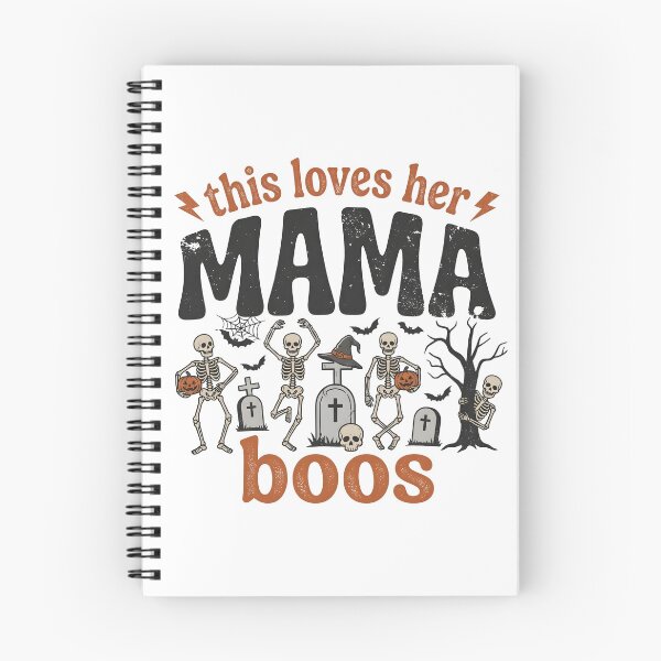 Item preview, This Mama Loves Her Boos Skeletons Halloween designed and sold by KroghDs.