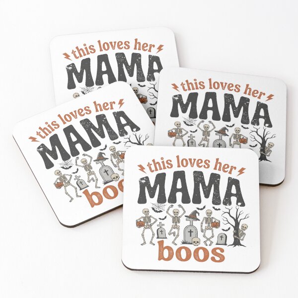 Item preview, This Mama Loves Her Boos Skeletons Halloween designed and sold by KroghDs.