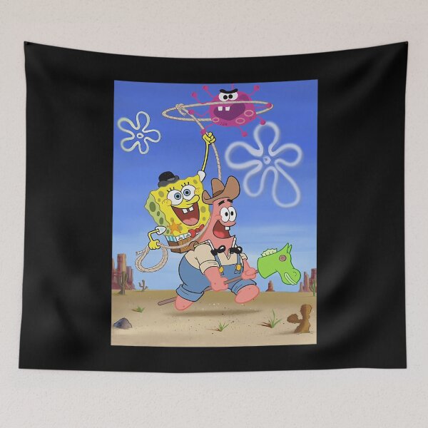 Aperçu de l'œuvre Bob l'éponge et Patrick attrapent le coronavirus créée et vendue par KheiroPrints.
