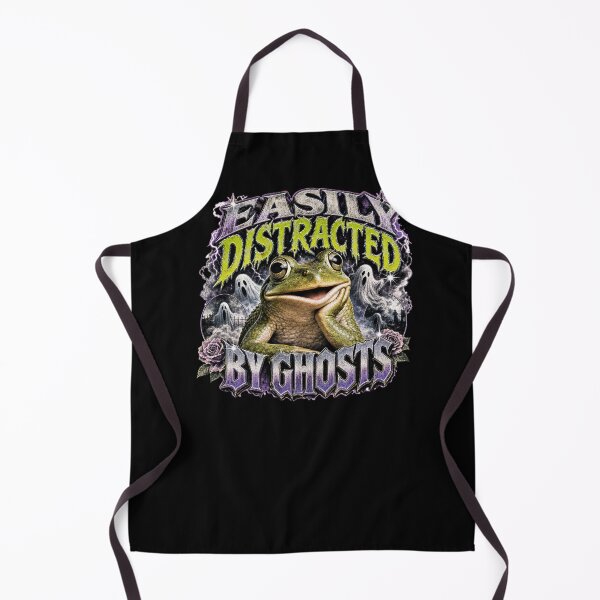 Item preview, Easily Distracted By Ghosts Frog T-Shirt | Funny Halloween Toad Spooky Purple Roses Realistic Graphic Art Gift designed and sold by illeN-Art-World.