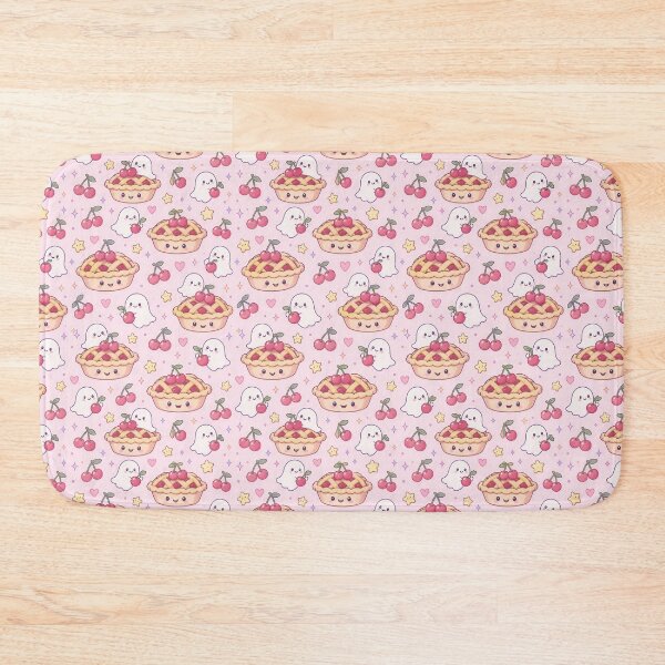 Item preview, Kawaii Ghost Cherry Pie Pastel Pattern designed and sold by Soft Berry Studio.