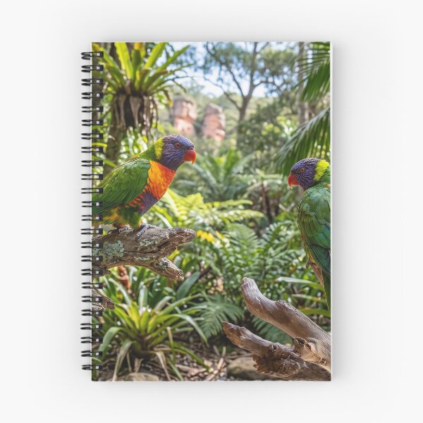 Item preview, Colourful Rainbow Lorikeets designed and sold by ArtworkNorth.