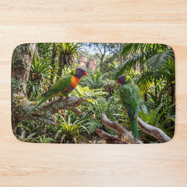 Item preview, Colourful Rainbow Lorikeets designed and sold by ArtworkNorth.