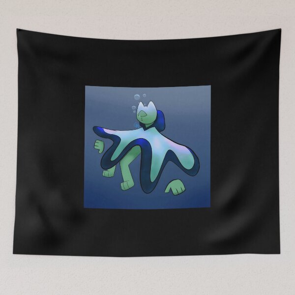 Item preview, Cute Underwater Creature with Bubbles designed and sold by J-Mindful.