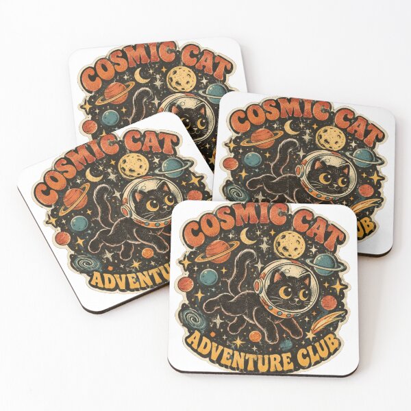 Item preview, Cosmic Cat Adventure Club designed and sold by The Wicked Herbarium.