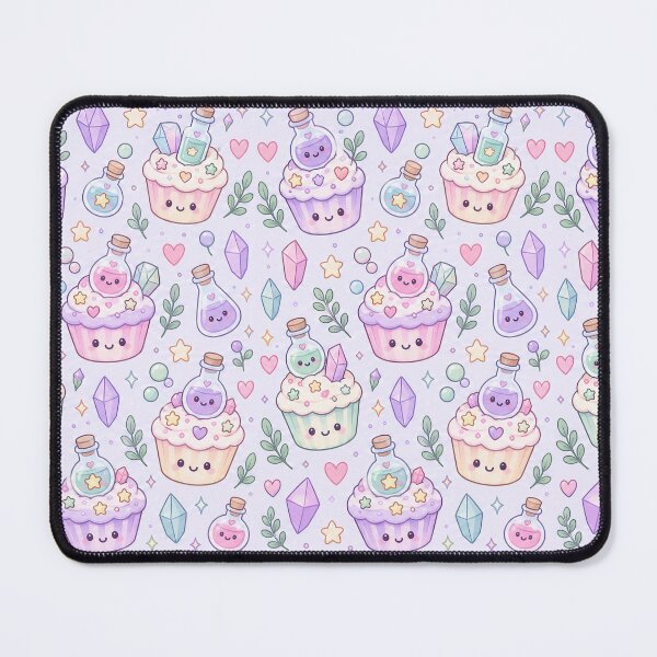 Item preview, Kawaii Potion Cupcake Pastel Pattern designed and sold by Soft Berry Studio.