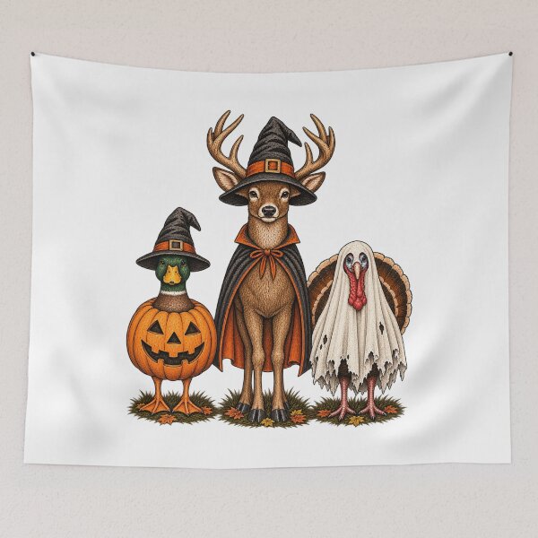 Item preview, Halloween Deer Duck Turkey Vintage designed and sold by Shopex10.