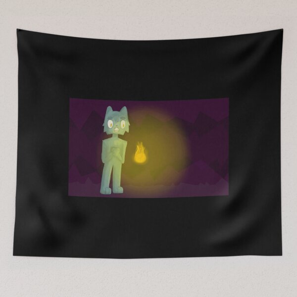 Item preview, Spooky Cat Character with Flame designed and sold by J-Mindful.