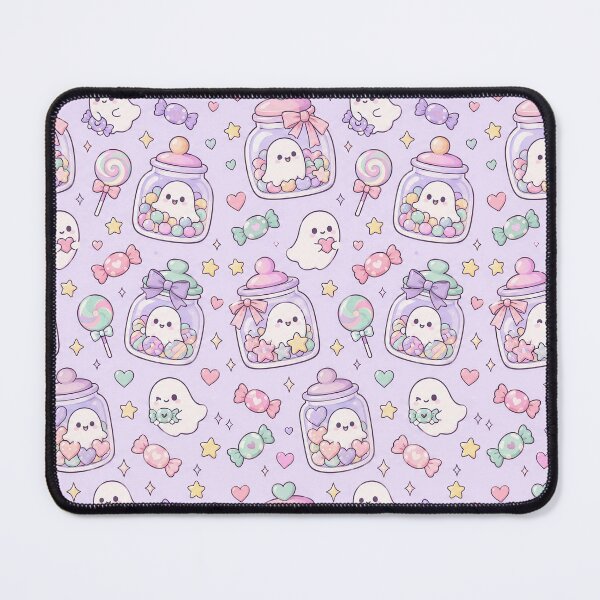 Item preview, Kawaii Ghost Candy Jar Pastel Pattern designed and sold by Soft Berry Studio.