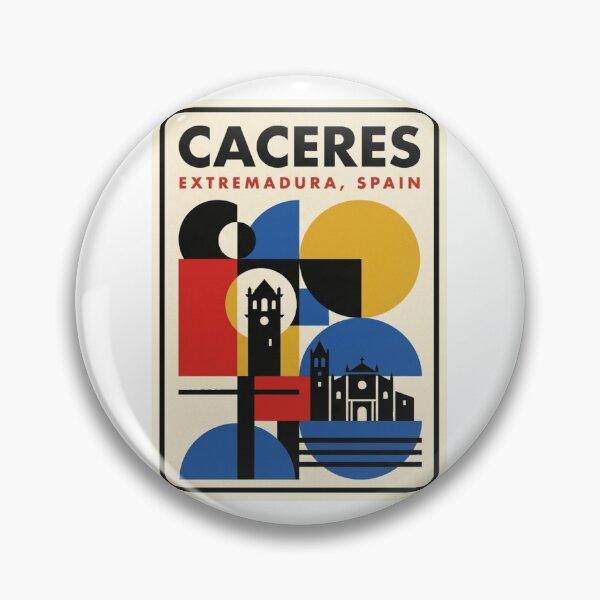 Item preview, Retro Caceres Bauhaus Geometric Skyline designed and sold by k3rstman1.