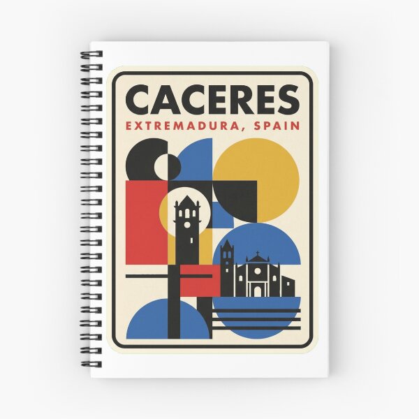 Item preview, Retro Caceres Bauhaus Geometric Skyline designed and sold by k3rstman1.