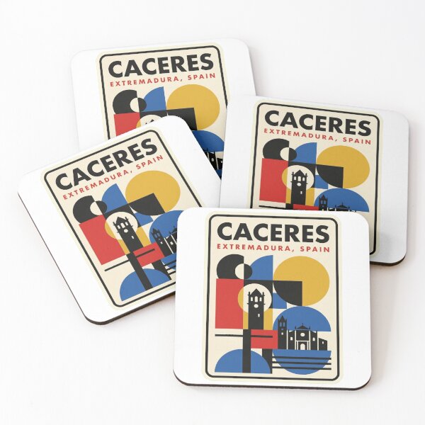 Item preview, Retro Caceres Bauhaus Geometric Skyline designed and sold by k3rstman1.