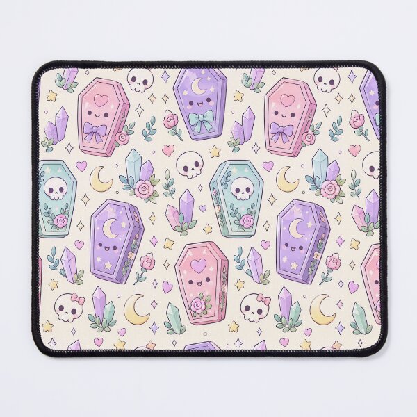 Item preview, Kawaii Magic Coffin Pastel Pattern designed and sold by Soft Berry Studio.