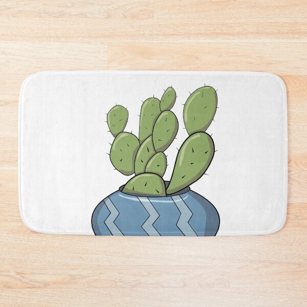 Item preview, Minimalist Bunny Ear Cactus Cute Potted Desert Plant Art designed and sold by Plookiss.