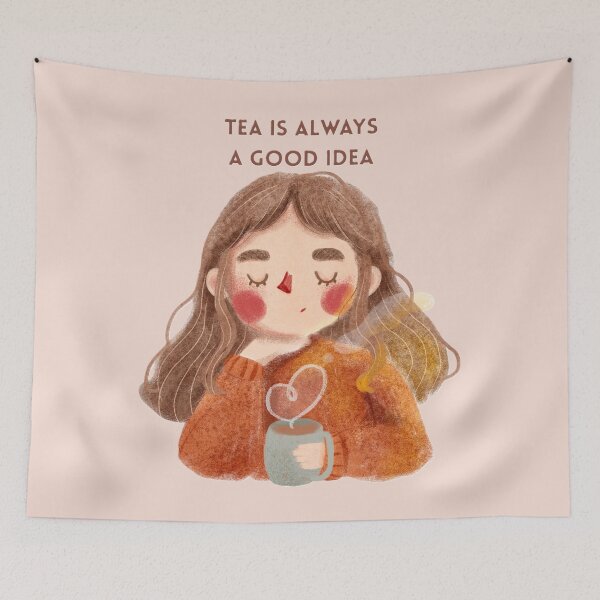 Item preview, Tea is always a good idea designed and sold by creativityisfun.