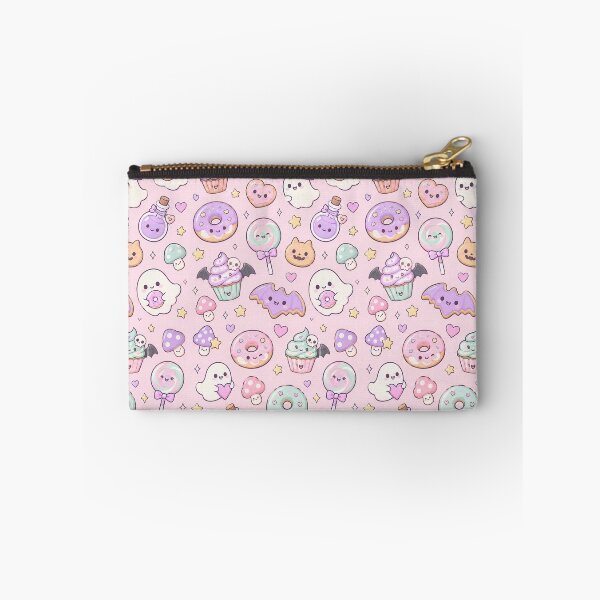 Item preview, Kawaii Pastel Spooky Snack Mix Pattern designed and sold by Soft Berry Studio.