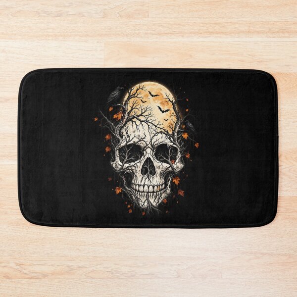 Item preview, Raven Moon Skull – Gothic Halloween & Spooky Autumn Night designed and sold by JanuszJarowicz.