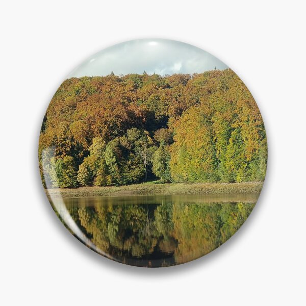 Item preview, Autumn Forest Reflection on Serene Mirror Effect designed and sold by ObjectAndNature.