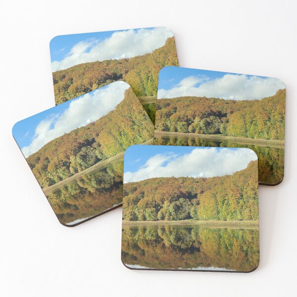 Item preview, Autumn Forest Reflection on Serene Mirror Effect designed and sold by ObjectAndNature.