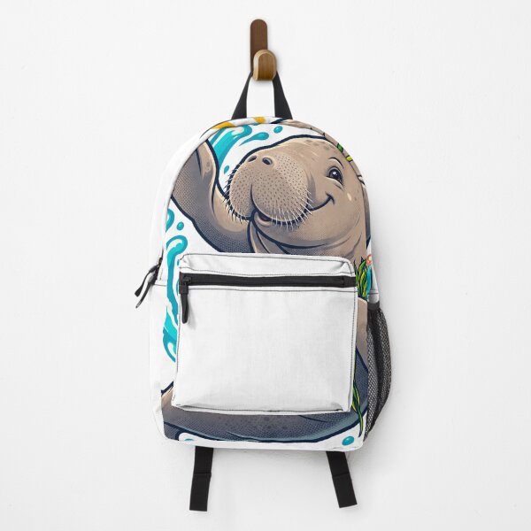 Item preview, Cheerful Dugong with Seagrass Ocean Cartoon designed and sold by RAX Mirth Studio.