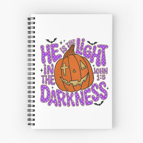 Item preview, Christian Halloween Pumpkin He Is The Light designed and sold by KroghDs.