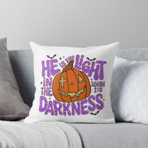 Item preview, Christian Halloween Pumpkin He Is The Light designed and sold by KroghDs.
