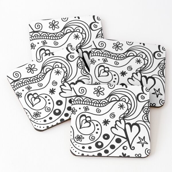 Item preview, Hand Drawn Hearts designed and sold by PureCreations.