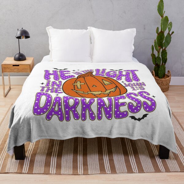 Item preview, Christian Halloween Pumpkin He Is The Light designed and sold by KroghDs.