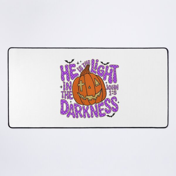 Item preview, Christian Halloween Pumpkin He Is The Light designed and sold by KroghDs.