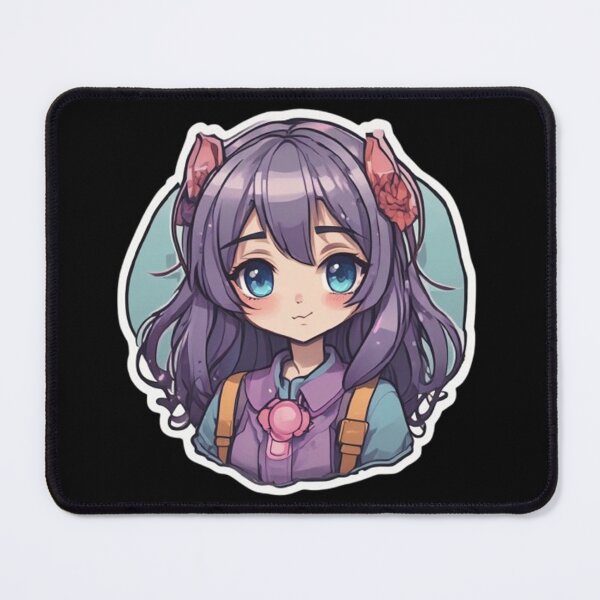Item preview, Purple Blossom Anime Girl | Kawaii Portrait designed and sold by bella-rosa87.