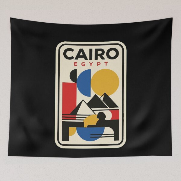 Item preview, Retro Cairo Bauhaus Geometric Skyline designed and sold by k3rstman1.