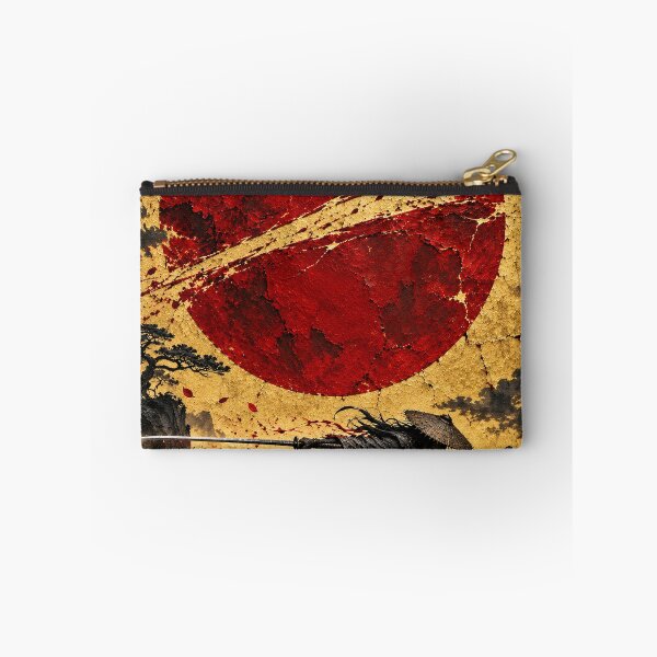 Item preview, Lunging Dark Samurai beneath a Slashed Red Sun designed and sold by MouradStudio.