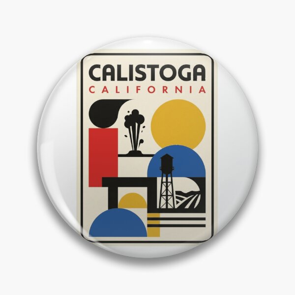 Item preview, Retro Calistoga Bauhaus Geometric Skyline designed and sold by k3rstman1.