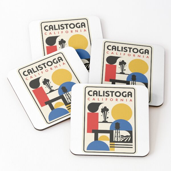 Item preview, Retro Calistoga Bauhaus Geometric Skyline designed and sold by k3rstman1.